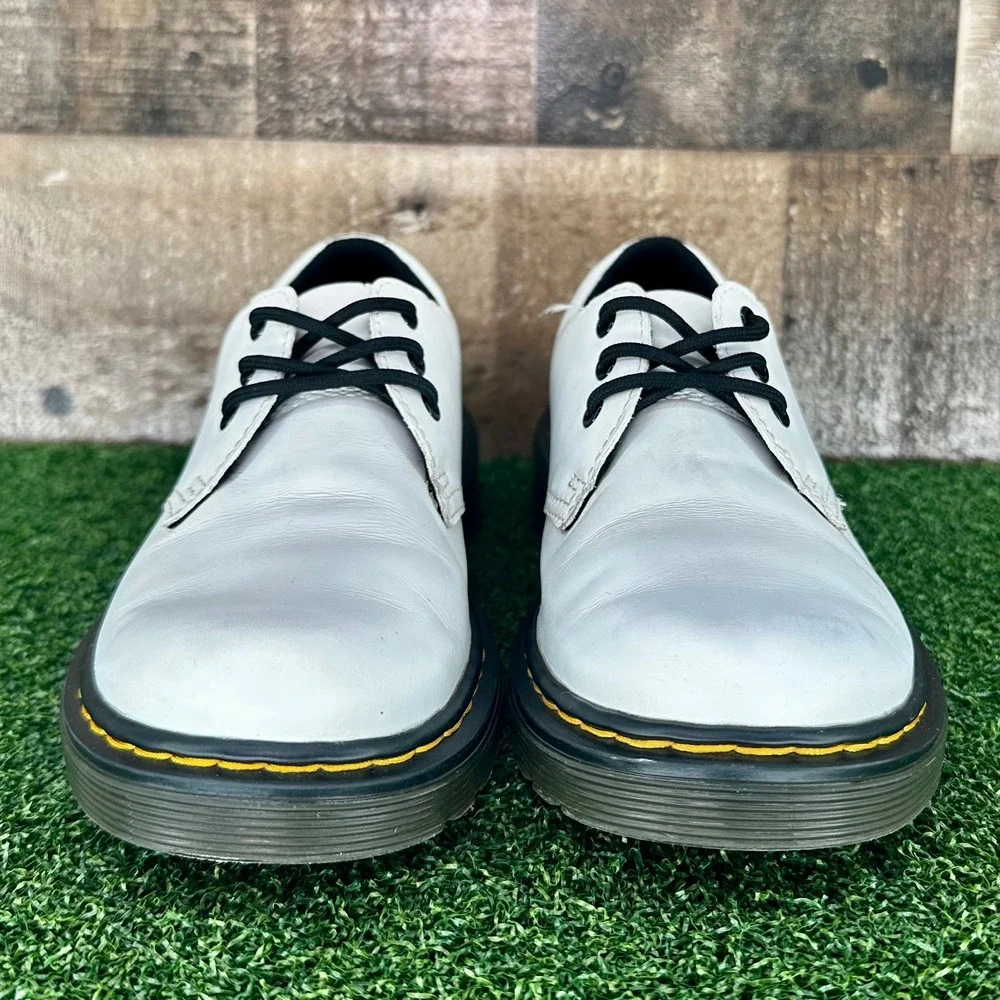 Dr. Martens 1461 White Leather Oxfords Dress Casual‎ Shoes - Junior Size 1